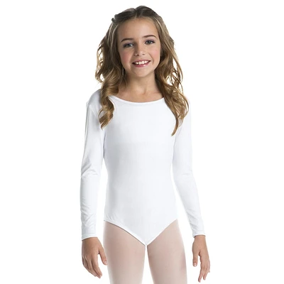 Girls' White Leotard Large/Extra Large