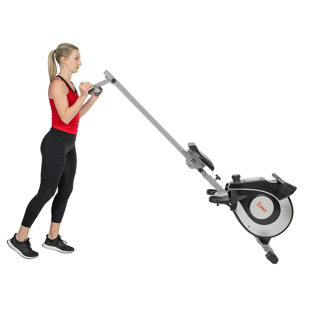 Sunny Health & Fitness Magnetic Rowing Machine - Silver - SF-RW520084S