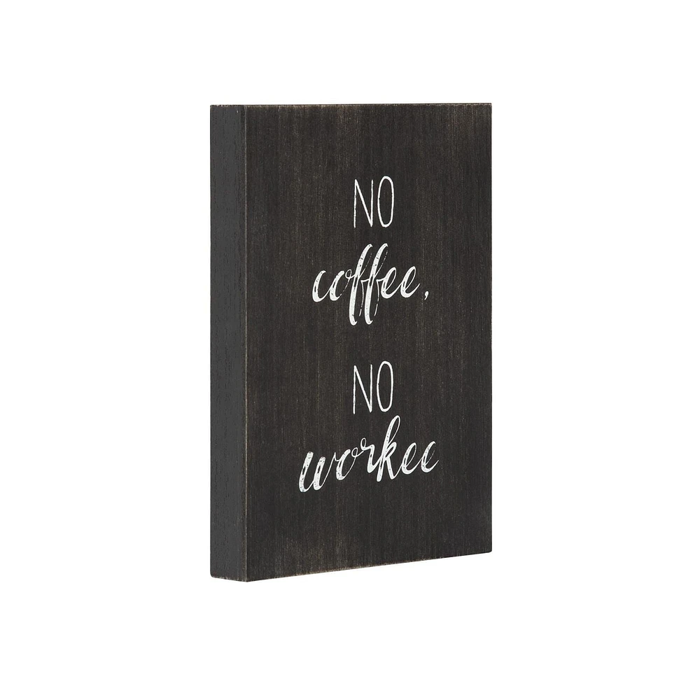 “No Coffee. No Workee” Box Top Art