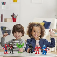 Playskool Heroes Marvel Super Hero Adventures 5-Inch Action Figure Toy 6-Pack, Includes Spider-Man and Hulk