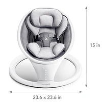 Munchkin Bluetooth Enabled Lightweight Baby Swing with Natural Sway in 5 Ranges of Motion, Includes Remote Control, Baby Swing