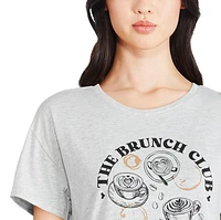 Chemise de nuit à encolure ras du cou George pour femmes