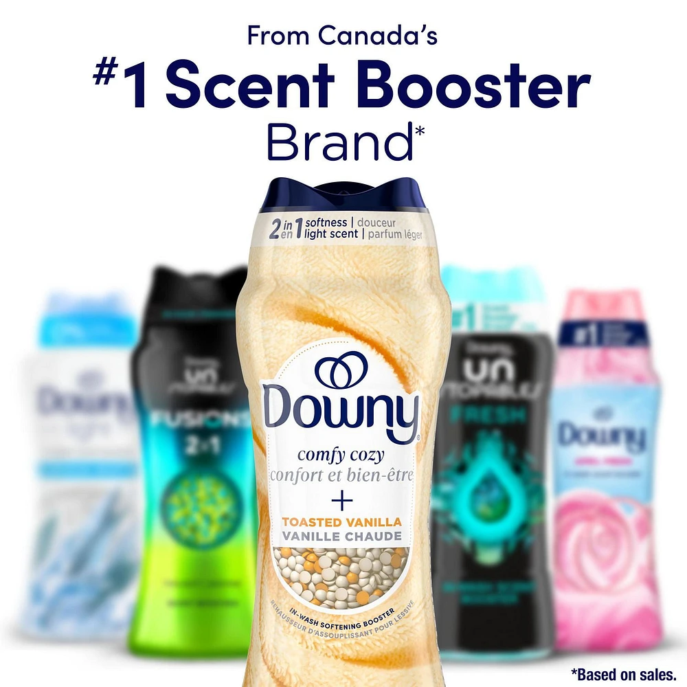 Downy Comfy Cozy In-Wash Laundry Scent Booster Beads, Toasted Vanilla Scent, Softness and Freshness