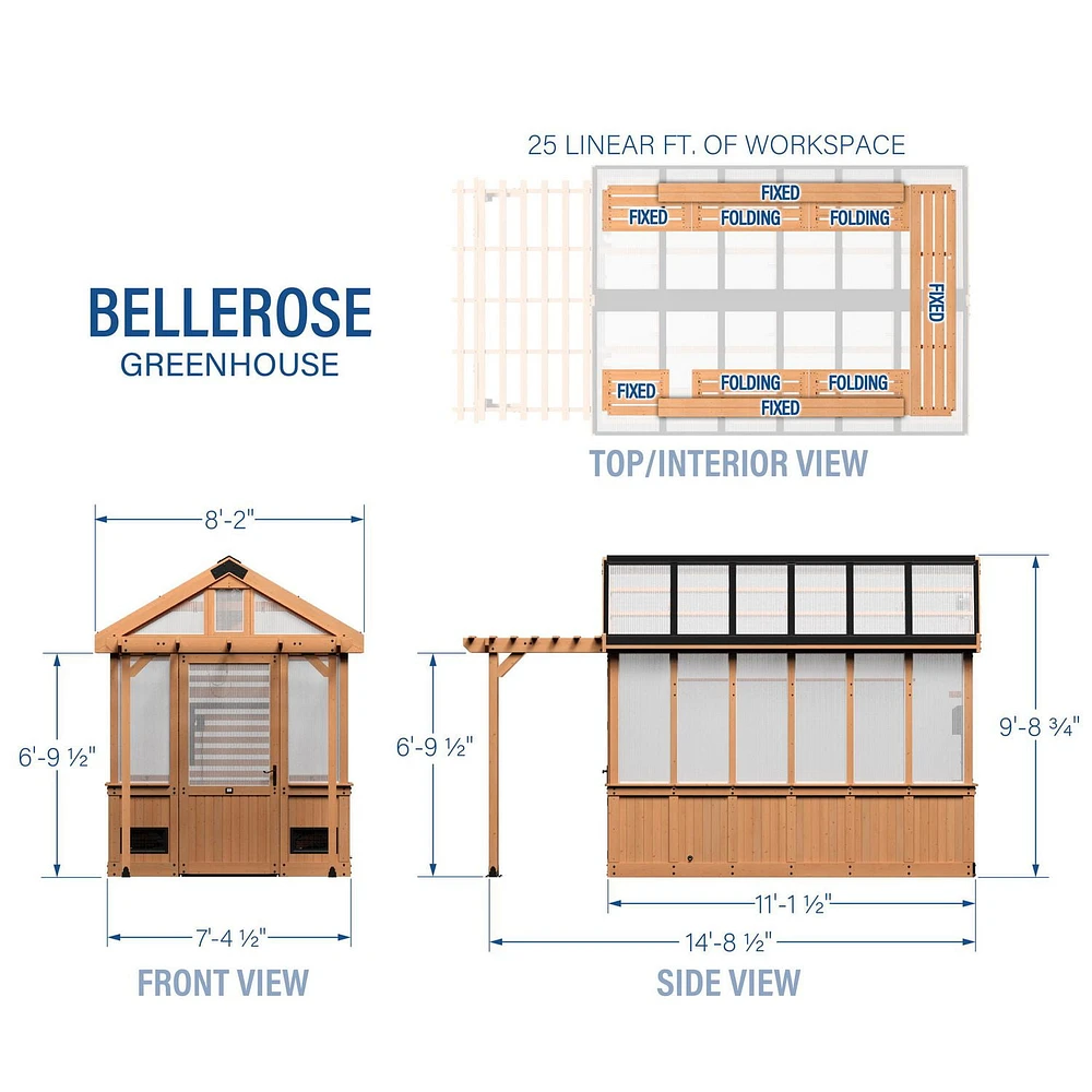 Backyard Discovery 11' X 7' Bellerose Greenhouse