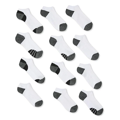 Athletic Works Men's Low-Cut Socks 12-Pack