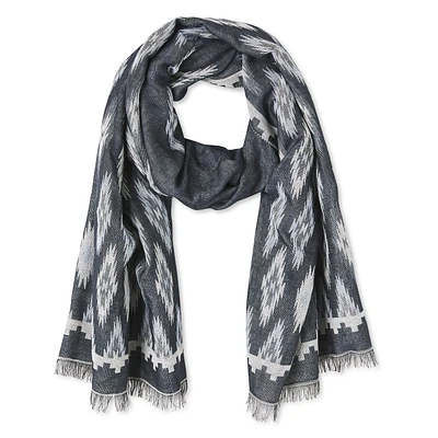 Écharpe jacquard en ikat George pour femmes