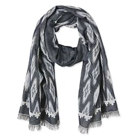 Écharpe jacquard en ikat George pour femmes