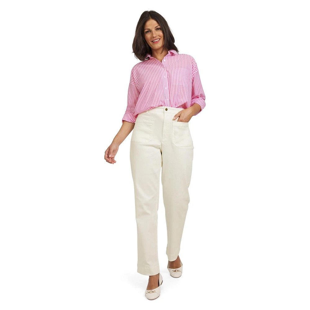 CHAPS STRIPE SHIRT, CHAPS STRIPE SHIRT