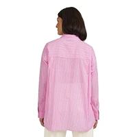 CHAPS STRIPE SHIRT, SHIRT