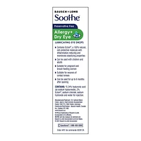 Soothe Preservative Free Allergy + Dry Eye Drops, 10 mL