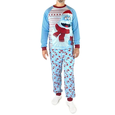 Rudolph the Red-Nosed Reindeer Matching Family Men's 2-Piece PJ Set