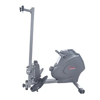 Sunny Health & Fitness Magnetic Rowing Machine Rower, LCD Monitor w/ Bottle Holder - Synergy Power Motion - SF-RW5801