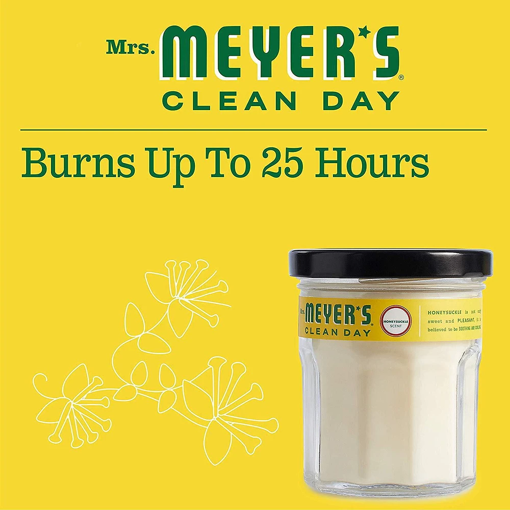 Mrs. Meyer’s Clean Day Scented Soy Candle, Honeysuckle