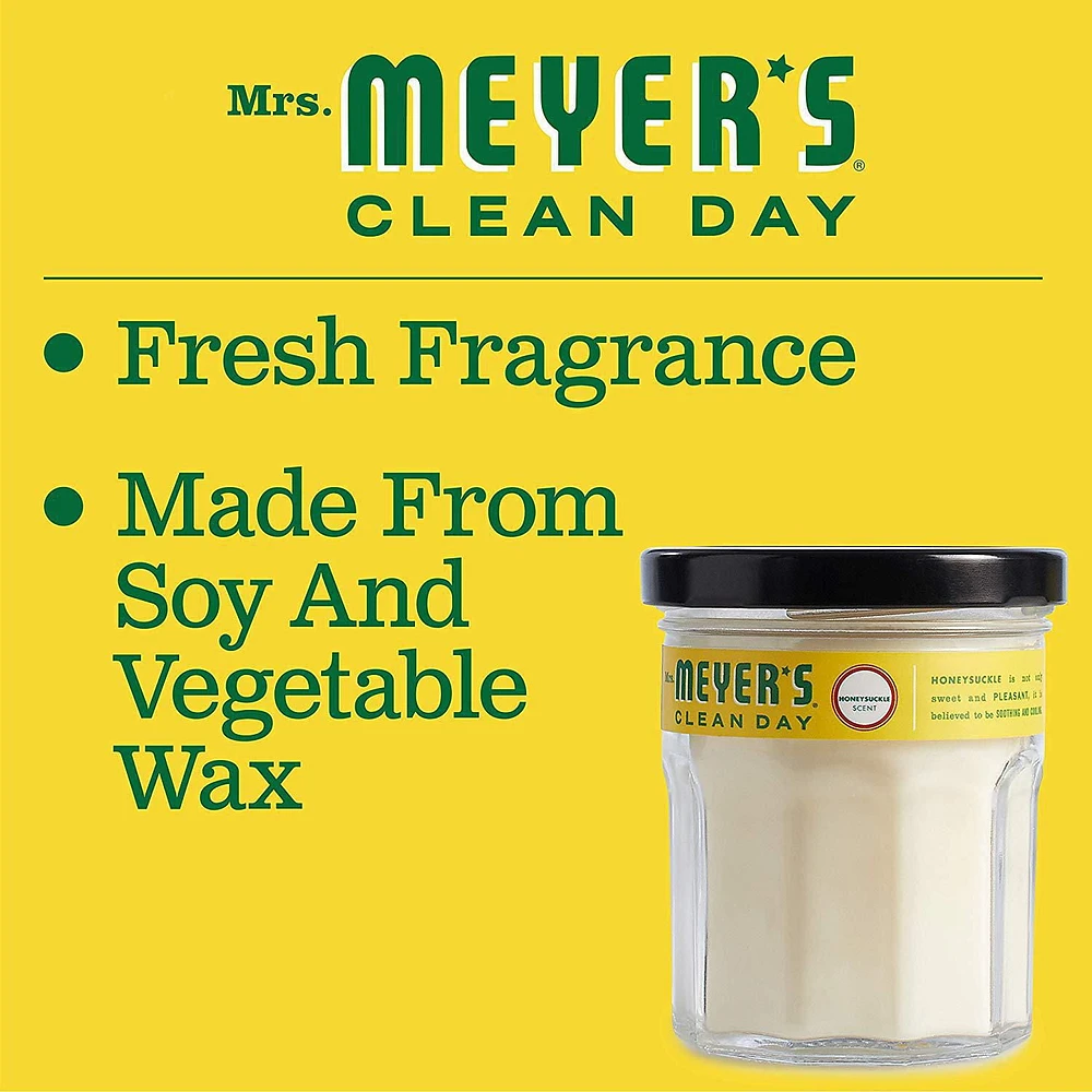 Mrs. Meyer’s Clean Day Scented Soy Candle, Honeysuckle