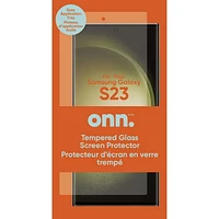 onn. Samsung Galaxy S23 Screen Protector, Easy Application Tray