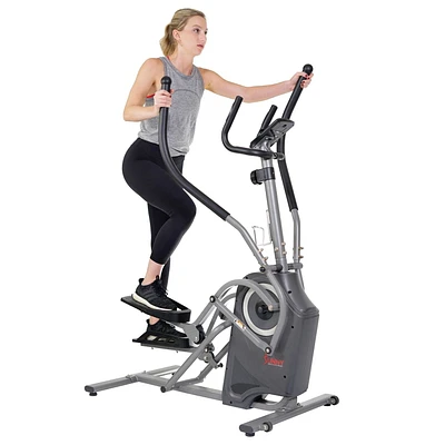 Sunny Health & Fitness Pro Cardio Climber with Full Motion Arms, Adjustable Magnetic Tension, & Advanced Monitor - Gray - SF-E3914