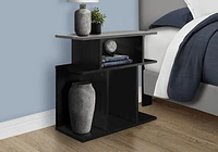 Monarch Specialties Accent Table, Side, End, Nightstand, Lamp, Living Room, Bedroom, Laminate, Black, Grey, Contemporary, Modern