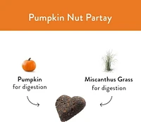 Shameless Pets Pumpkin Nut Partay Upcycled Pumpkin & Peanut Butter Flavoured Soft Baked Biscuit Dog Treats