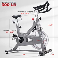 Sunny Health & Fitness Synergy Pro Series Magnetic Indoor Cycling Exercise Bike - SF-B1851