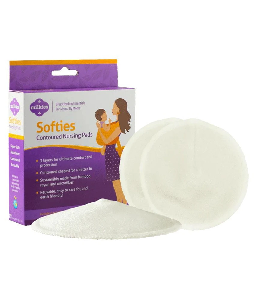 Milkies Softies Contoured Nursing Pads (2 ct)