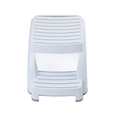 Mistral® Ultra-Safe 2-Step Stool White, Capacity 300 lbs / 136 kg