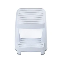 Mistral® Ultra-Safe 2-Step Stool White, Capacity 300 lbs / 136 kg