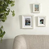 hometrends Brimstead White Tabletop Picture Frame, 5" x 7"/3.5" x 5"