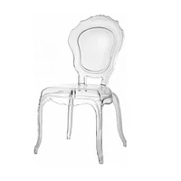 Heavenly Collection-  Clear Plastic Armless Chair Princess