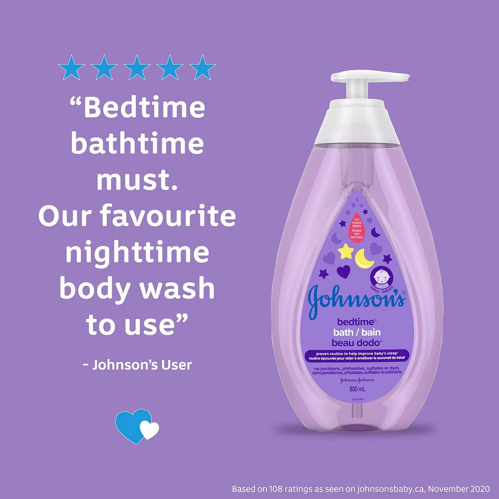 Johnson's Baby, NaturalCalm, Bedtime Bath Wash, 800 mL