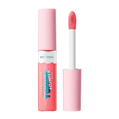 Clean Fresh Yummy Gloss, Brillant repulpant, Brillant à lèvres, Végétalien, Repulpant et volumateur, Facile à appliquer, Saveur menthe Brillant à lèvres repulpant