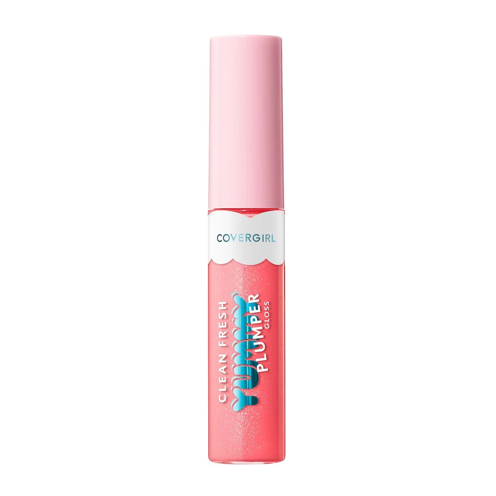 Clean Fresh Yummy Gloss, Brillant repulpant, Brillant à lèvres, Végétalien, Repulpant et volumateur, Facile à appliquer, Saveur menthe Brillant à lèvres repulpant