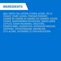 CeraVe Nettoyant Hydratant pour le Visage avec Acide Hyaluronique et 3 Céramides | Nettoyant Quotidien pour le Visage pour Peau Normale à Sèche | Sans Parfum Nettoyant Efficace et Non Gras