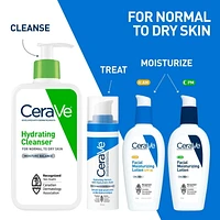 CeraVe Nettoyant Hydratant pour le Visage avec Acide Hyaluronique et 3 Céramides | Nettoyant Quotidien pour le Visage pour Peau Normale à Sèche | Sans Parfum Nettoyant Efficace et Non Gras