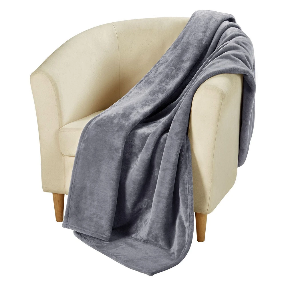 hometrends Plush Velvet Blanket, Size: Twin