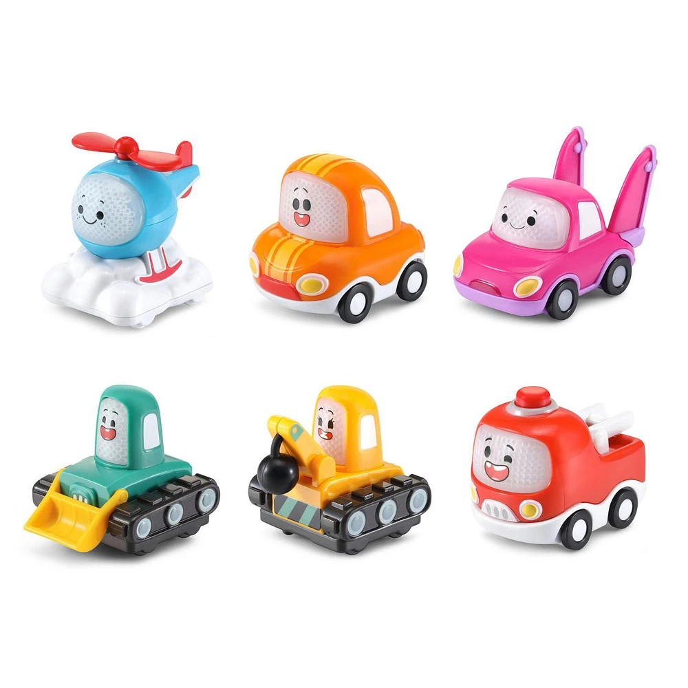 VTech Tut Tut Cory Bolides - Mini véhicules - Pack de 6 personnages - Version française