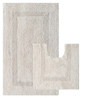 Fabstyles Basix Soft & Absorbent Reversible Cotton Bath Rug Set of 2