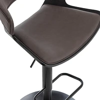 Contemporary Air Lift Stool in Brown