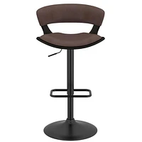 Contemporary Air Lift Stool in Brown