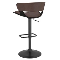 Contemporary Air Lift Stool in Brown