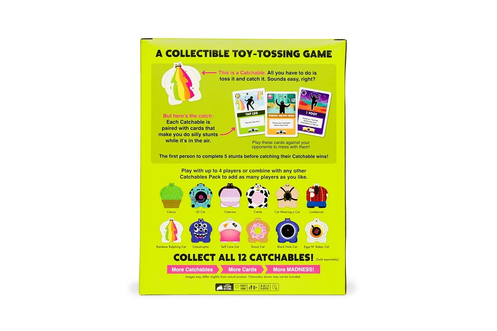 Catchables Party Game from the Makers of Exploding Kittens, A collectible toy-tossing game