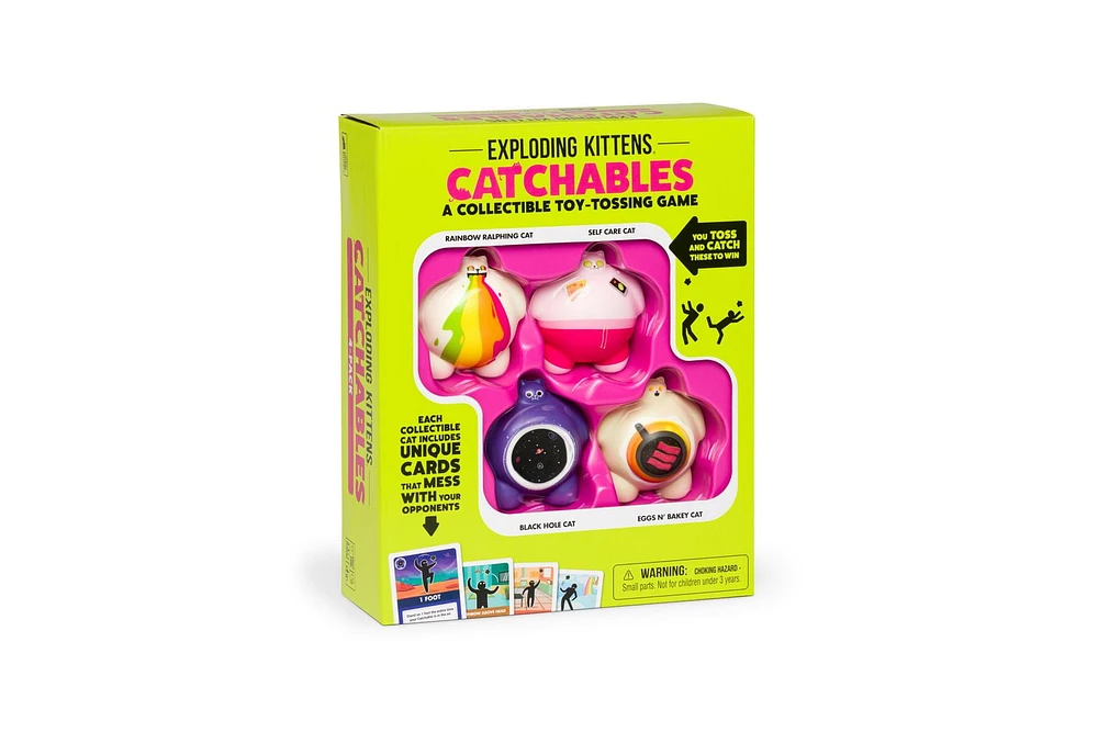 Catchables Party Game from the Makers of Exploding Kittens, A collectible toy-tossing game