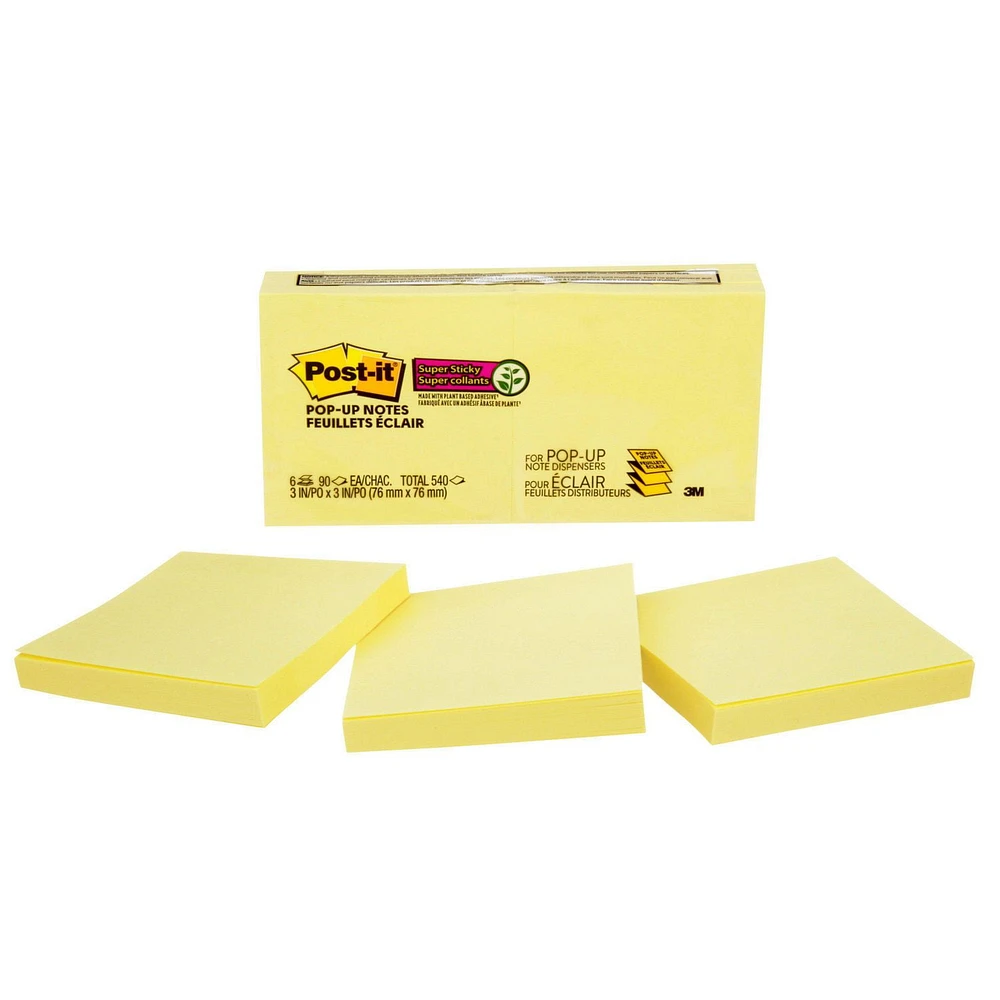 Feuillets éclair super collants Post-it® R330-6SSCY-C Feuillet R330-6SSCY-C Post-it®