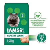 Iams Proactive Health Healthy Senior with Chicken Dry Cat Food, 1.59-3.18kg