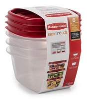 Rubbermaid Easy-Find Lid Food Storage Container Value Pack, 2-296 mL, 1-473mL