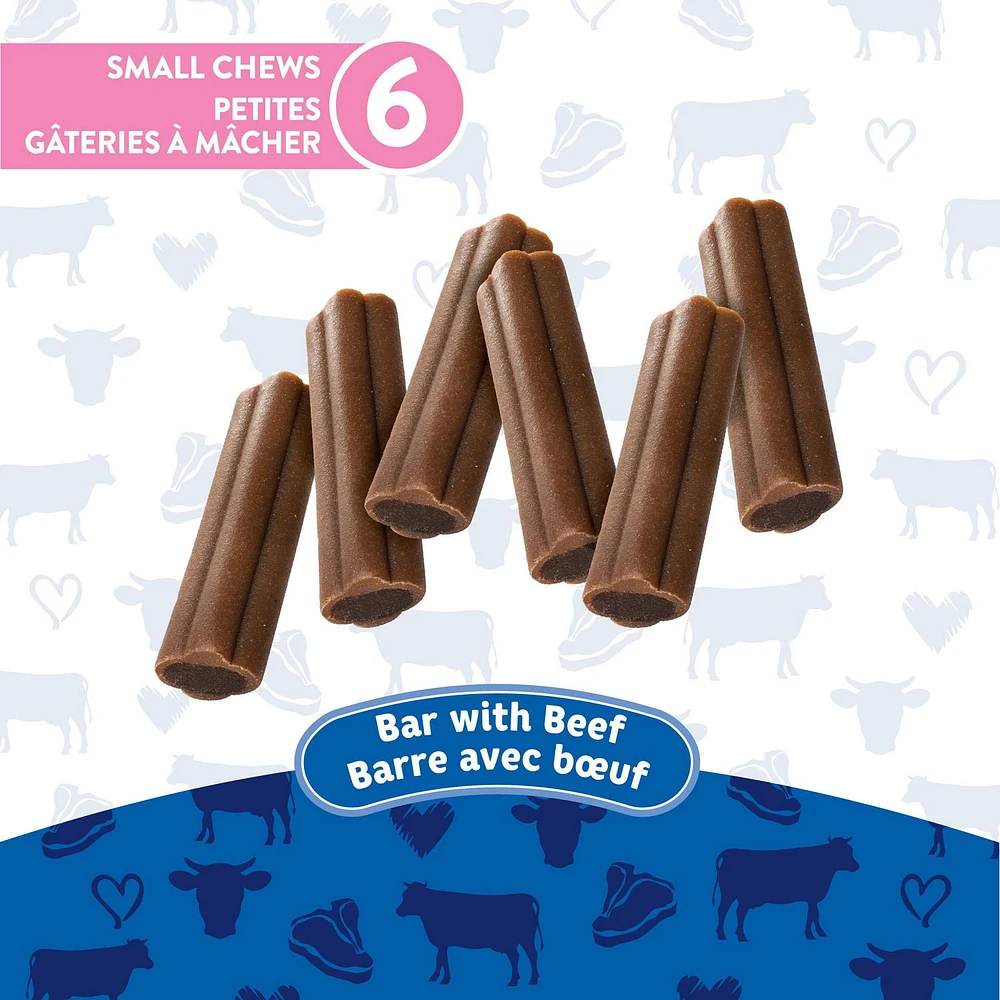 Milk-Bone Comfort Chews Bar with Beef SMALL, Dog Treats, 210g, MKB CMFT CHEW S BEEF