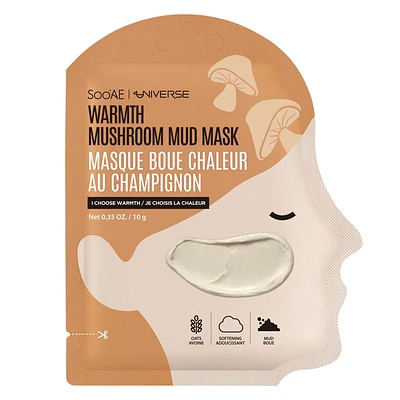 Soo'AE Universe Warmth Mushroom Mud Mask, Net 0.35 oz. / 10g