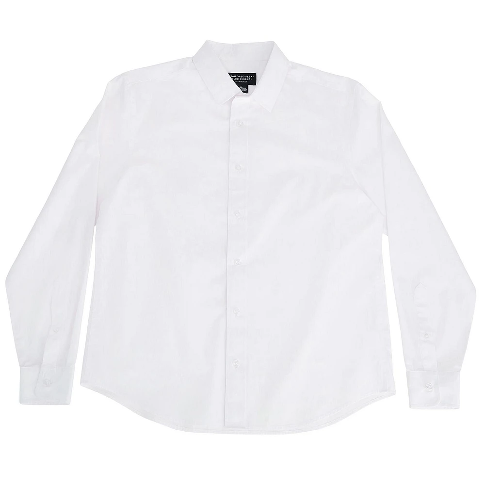 Tailored Flex™ by Haggar® Men's Solid Comfort Dress Shirt, Sizes S - 2XL