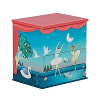 Mele and Co Mariel Blue/Coral Musical Ballerina Jewellery Box