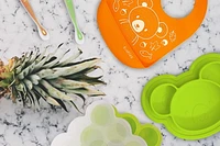 Kushies 5 Piece 100% Silicone Feeding Meal Set – Dishwasher & Microwave Safe  - Neutral - 6 months +