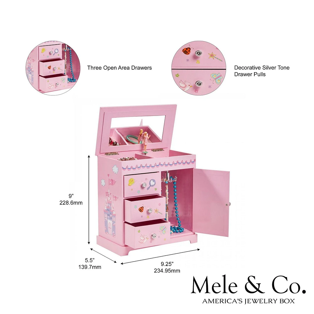 Mele and Co Krista  Pink Musical Fairy Jewellery Box